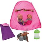 18 inch Dolls Camping Tent Set and Accessories with 18 Inch Girl Doll Pop-Up... 