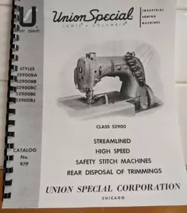 Union Special Class 52900 Sewing Machine Parts Manual Catalog #97P - Picture 1 of 3