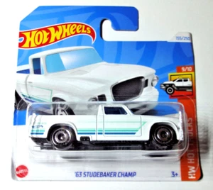 Hot Wheels - '63 Studebaker Champ - White - Hw Hot Trucks 2024 - HTD76 - Picture 1 of 2