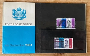 QEII 1964 Forth Road Bridge Pres Pack schönes flaches Exemplar in original Cellophan. - Bild 1 von 2