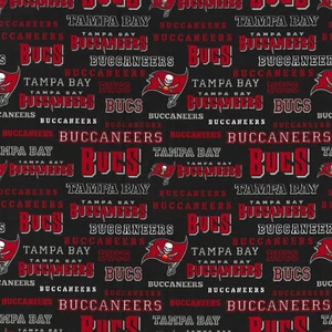 Tampa Bay Buccaneers "Flag" NFL NFC South Cotton Fabric - Picture 1 of 2