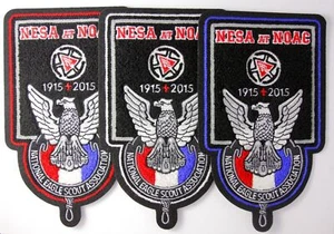 2015 NESA at NOAC Square Chenille Patch Set - Order of the Arrow OA Centennial - Picture 1 of 1