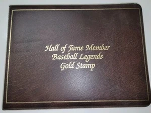 1988 Hall of Fame Member Babe Ruth Baseball Legends 23K Gold Stamp w/ Wallet - Picture 1 of 3