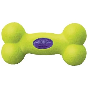 KONG AirDog Bone Squeaky Toy for Dogs with Tennis Ball Material Yellow Small - Picture 1 of 6
