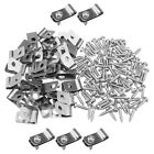  100 Pcs Fence Assembly Clamps Wire Brackets Anti Rust Window