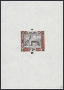 Saar Sc79 Saarbrucken City Hall, Architecture, Rare Proof - Picture 1 of 1