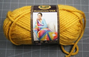 Lion Brand Hometown USA Yarn MADISON MUSTARD Super Bulky 5 Oz Skein  - Picture 1 of 2