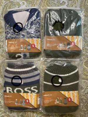 NIP—4 VIBRANT LIFE PET SWEATER S. 10-20 LBS. Jack Russell, terrier, pug, cat 13” - Image 1 of 4