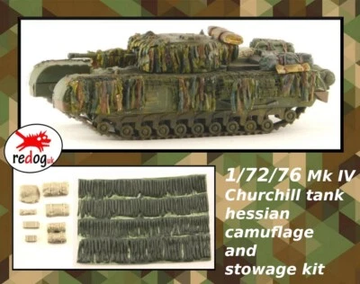 REDOGUK Redog 1:72 Churchill Tank flexibel hessisch Tarn- und Stauset