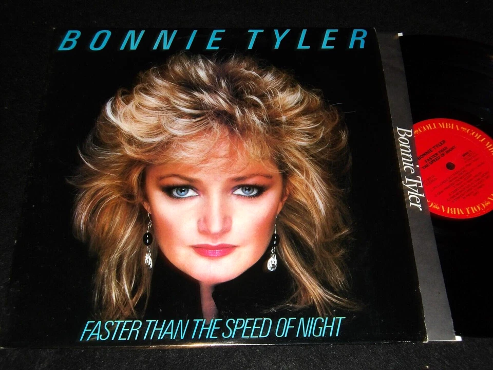 BONNIE TYLER LP Faster Than The Speed Of Night 1988 Rick Derringer TOTAL ECLIPSE - Image 1 of 1
