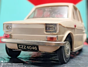 VINTAGE FIAT 126p TOY CAR CZZ 4046 POLSKI FSO FSM LARGE FRICTION ORIGINAL COLOUR - Picture 1 of 24