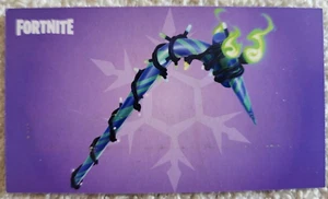 FORTNITE Minty Pickaxe Scratched and Expired Card.  COLLECTIBLE ITEM ONLY - Imagen 1 de 2