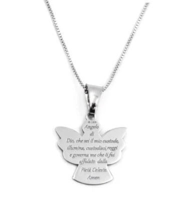 collana Angelo Custode Argento 925 - Immagine 1 di 4