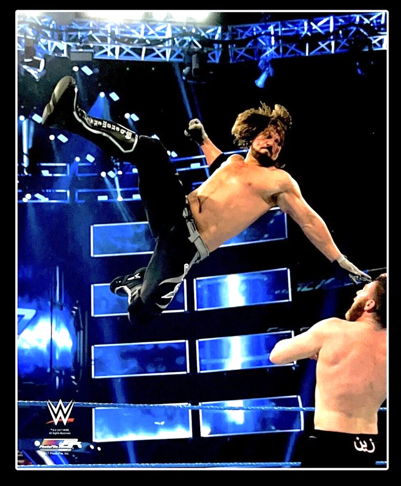 FOTO DE LUTA LIVRE AUTÊNTICA 8X10 OFICIAL LICENCIADA WWE AJ STYLE ARQUIVO DE FOTO 10 - Imagem 1 de 1