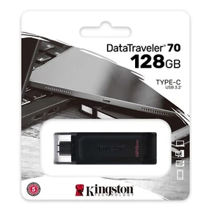 DataTraveler 70 128GB USB USB-C Flash Drive, USB 3.2 Gen 1, DT70, FREE DELIVERY - Picture 1 of 3