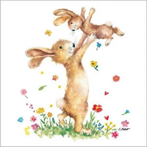 4 servilletas de papel individuales para decoupage y fiesta - Carola Pabst: Hey Easter - Imagen 1 de 2