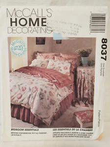 McCall's Home Decorating Pattern #8037 Bedroom Essentials Uncut 1995 - Picture 1 of 7