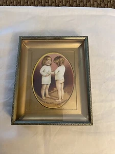 Raworth Schodde & Co Chicago Wool Soap Babies Framed Victoria trade Card  - Picture 1 of 6