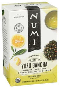 Numi Organic Tea Green Yuzu Bancha 16 Bag - Picture 1 of 1