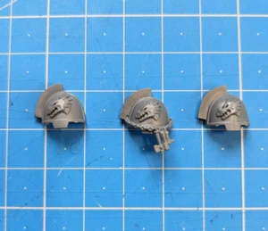 Salamanders Upgrades Bits Gravis Shoulder Pads x3 Primaris Space Marines Bitz - Picture 1 of 1