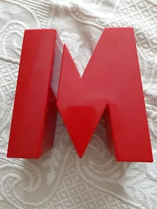 Big Red Metro Bank ‘M’ Money Box - Picture 1 of 7