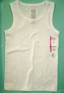 Wonder Nation Girls Everyday Tank Top Shirt Size X-Small (4-5) Solid White NEW - Picture 1 of 2