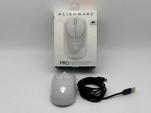 Alienware Pro Wireless Ambidextrous Mouse - Wired - Lunar Light READ/FOR PARTS - Picture 1 of 8