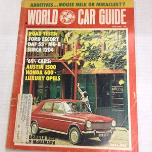 World Car Guide Magazine Ford Escort DAF 55 June 1969 052417nonrh - Bild 1 von 1