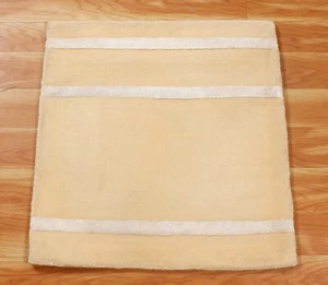 Mano Anudado Indio Lana Mesa Tapete Manteles Individuales Cuadrado Beige S Área - Imagen 1 de 6