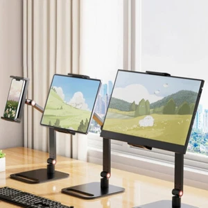 Portable Monitor Desk Holder Metal Stand 16 Inch Universal Expandable Display - Photo 1/13