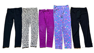 Children’s Place 5 pc Lot Sz 10-12 Leggings Pants Purple Black Stars Animalprint
