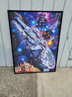Buffalo Disney Star Wars Jigsaw Puzzle 1,000 Pieces Assembled With Frame New  - Image 1 of 3