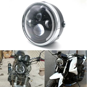 7'' LED Round Headlight With Angel Eye Light For Honda GN125 CG125 CB400 CB500 - Bild 1 von 10