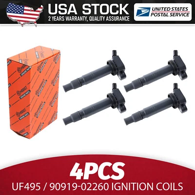 Reliable 4pcs Ignition Coil For Toyota Land Cruiser 2013-2019 UF495/90919-02260 Foto 1 de 4