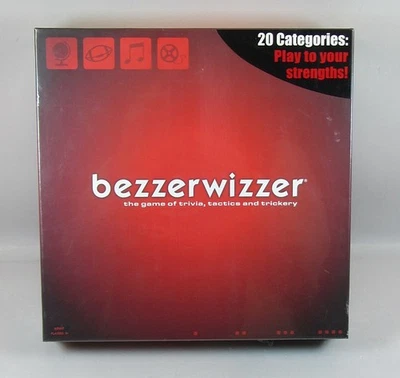 Bezzerwizzer Trivia & Tactics Board Game Mattel Games 2008 SEALED - Image 1 of 3
