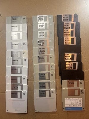 30x MF2HD Disketten  Fuji / Verbatim / TDK – getestet & neu formatiert – 3,5" HD - Bild 1 von 4