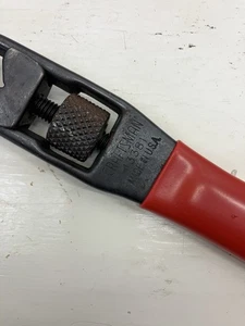 Vintage USA Craftsman verstellbarer Schraubenschlüssel 10" Tasche Steckschlüssel Box Ende 43381 USA - Bild 1 von 4