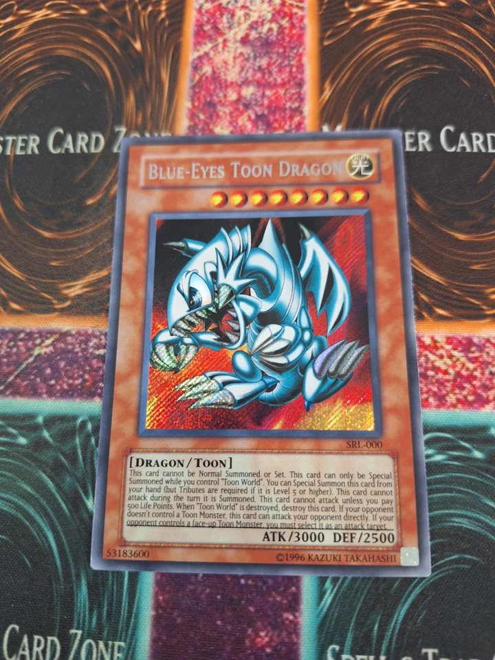 Yugioh Blue-Eyes Toon Dragon SRL-000 Secret Rare OG Unlimited Near Mint - Image 1 of 4