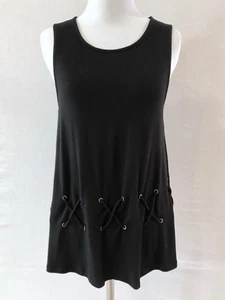 Top Stitch Fix Moon & Sky Talla XS Negro Detalle Enrejado Sin Mangas Nuevo con Etiquetas - Imagen 1 de 7