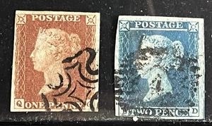 Großbritannien - #3-4 Victoria gebraucht - CV 122,50 $ - guter Zustand - Bild 1 von 1