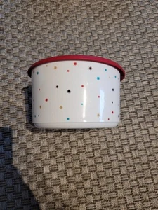Tupperware dose Sterne Bingo weiß rot plätzchen 1,4l tupper - Bild 1 von 3