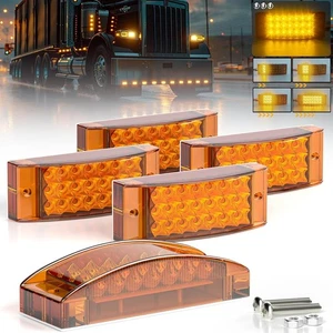 4/8x5.8'' Amber 21LED Seitenmarkierungslichter, Blinker, versiegelte Anzeige - Picture 1 of 29
