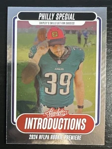 2024 Absolute - WILL SHIPLEY - Rookie Premiere Introductions - Eagles RC #I-WSY - Bild 1 von 2