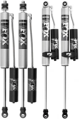 Fox 2.0 Reservoir Shocks for 2005-16 Ford F250 F350 Super Duty 4WD 2-3.5" Lift - Image 1 of 4