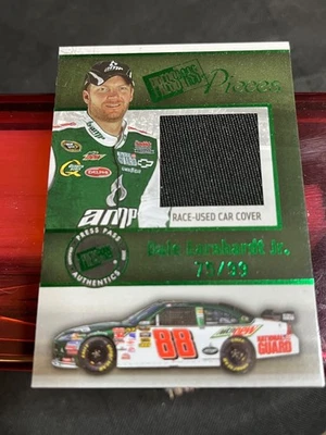 DALE EARNHARDT JR. - 2009 Press Pass - Pieces Race Used Car Cover - Card PP-DE - Image 1 of 4