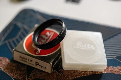 Leica E55 P-Cir (Circular Polarizer, MFR #13357) with Case & Box - Image 1 of 2