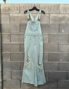 SHOW ME YOUR MUMU Trenton Super Flare Distressed Overall hellblau Größe L* - Bild 1 von 16