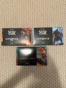 MTG Secret Lair Playstation: God of War: Greek (Foil) + Norse (Foil) + Sol Ring - Picture 1 of 4