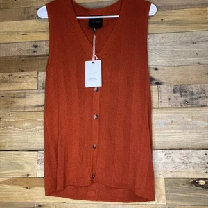 Alex Marie Sweater Vest Women’s XL Burnt Orange - Picture 1 of 8