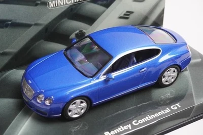 1:43 MINICHAMPS 436139022 Bentley Continental GT Blue Metallic model car - Image 1 of 4